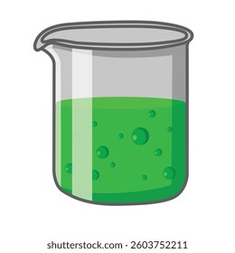 beaker, beaker vector, beaker cartoon, beaker 2D illustration