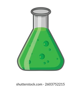beaker, beaker vector, beaker cartoon, beaker 2D illustration