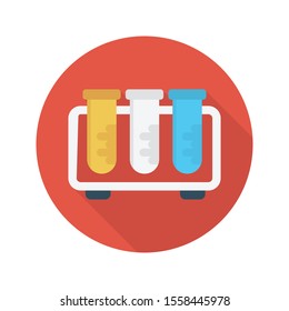 beaker vector flat colour icon 