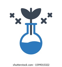 beaker vector glyph color icon 