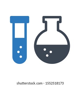 beaker vector glyph colour icon