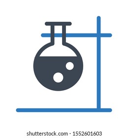beaker vector glyph colour icon 