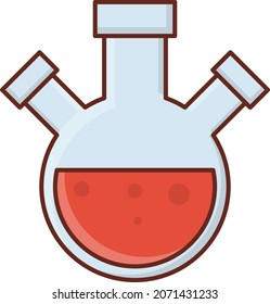 beaker Vector illustration on a transparent background. Premium quality symbols. Vector Line Flat color  icon for concept and graphic design.