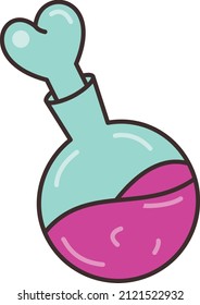 ilustración de beaker Vector sobre un fondo transparente.Símbolos de calidad premium.Icono plano de línea vectorial para concepto y diseño gráfico.
