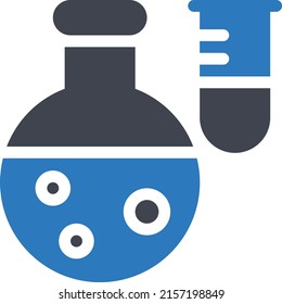 ilustración de beaker Vector en un fondo transparente. Símbolos de calidad superior. Iconos vectoriales de glifos para diseño de conceptos y gráficos.