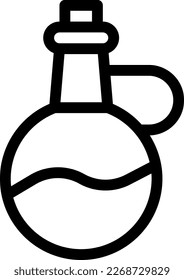 beaker Vector illustration on a transparent background. Premium quality symmbols. Thin line vector icons for concept and graphic design.