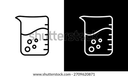 Beaker White Icon Set Design