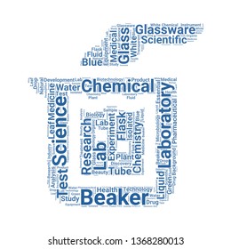 beaker word cloud. tag cloud about beaker