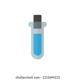 beakers flat vector icon