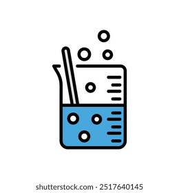 Beakers icon vector stock illustration
