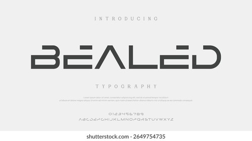 Bealed creative modern stylish calligraphy letter logo design