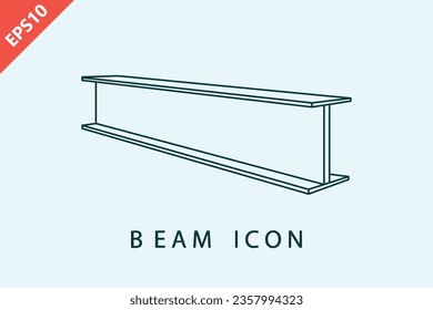 beam construction icon design vector flat isolated modern illustration