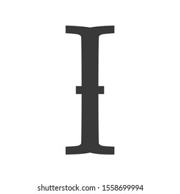An I Beam cursor for inserting text in simple vector style