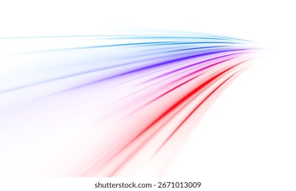 Transmita uma linha de neon vetorial rápida com movimento brilhante e brilho abstrato. Ondas cintilantes dinâmicas criam fluxo de luz futurista e efeitos de energia brilhantes.