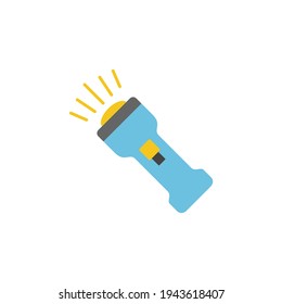 Beam, flashlight lamp, torch icon in color icon, isolated on white background 