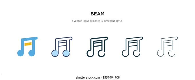 beam icon in different style vector illustration. two colored and black beam vector icons designed in filled, outline, line and stroke style can be used for web, mobile, ui