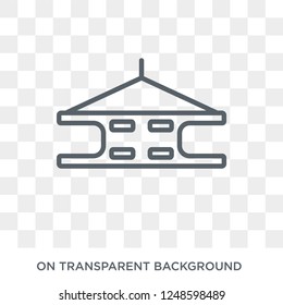 Beam icon. Trendy flat vector Beam icon on transparent background from Construction collection. High quality filled Beam symbol use for web and mobile