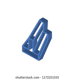 Beam isometric left top view 3D icon