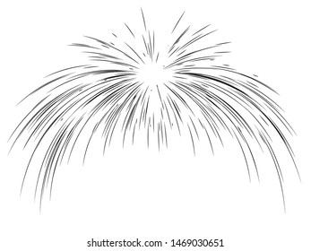 Beam of light. Abstract the sun's rays. Diverging from the center of the high-speed line. Vector illustration for creating dynamic layouts.