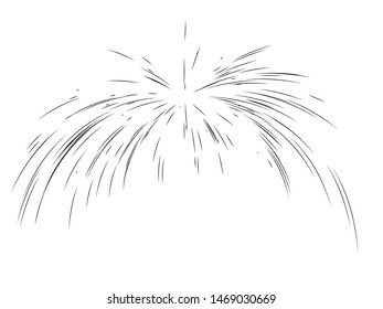 Beam of light. Abstract the sun's rays. Diverging from the center of the high-speed line. Vector illustration for creating dynamic layouts.