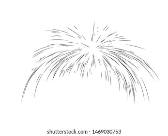 Beam of light. Abstract the sun's rays. Diverging from the center of the high-speed line. Vector illustration for creating dynamic layouts.