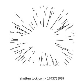 Beam Light Abstract Suns Rays Diverging Stock Vector (Royalty Free ...