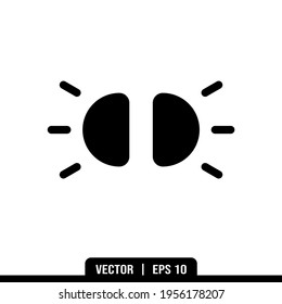 Colección vectorial de iconos de luces de haz, plantilla de logotipo de ilustración en estilo de moda. Idóneo para muchos fines.