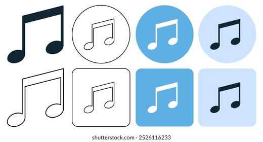 beam notes music key note vector pictogram sign icon symbol ui and ux design, glyphs and stroke line