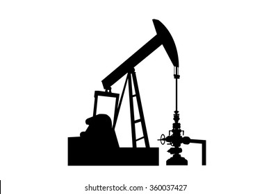 Beam Pump Oil Gas Vector Stock Vector (Royalty Free) 360037427