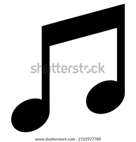 Beamed Eighth Music Notes Icon