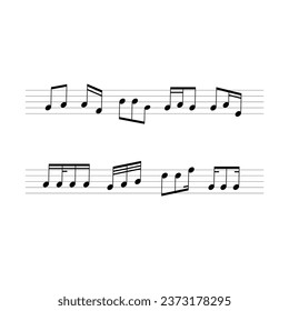 Download Musical, Notes, Beamed. Royalty-Free Vector Graphic - Pixabay