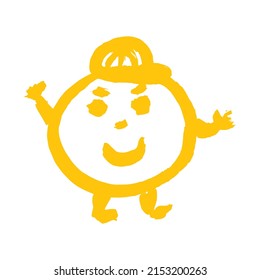 Beaming face emoji with open smile vector illustration