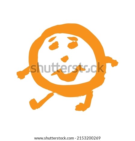 Beaming face emoji with open smile vector illustration