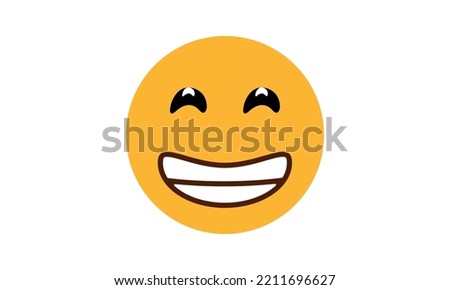 beaming face with smiling eyes emoji vector, beaming face smiling eyes emoji for website