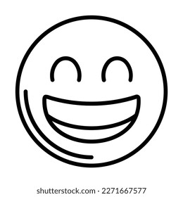 Cara de Vistazo con Sonriente Diseño de Icono de Ojos para uso personal y comercial