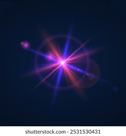 Beams of bright light shining on black background. White and golden beams of bright light shining on black background