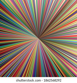 Beams, rays conflux lines. Radial–Radiating lines, stripes