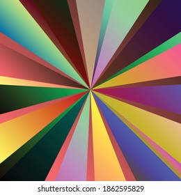 Beams, rays conflux lines. Radial–Radiating lines, stripes