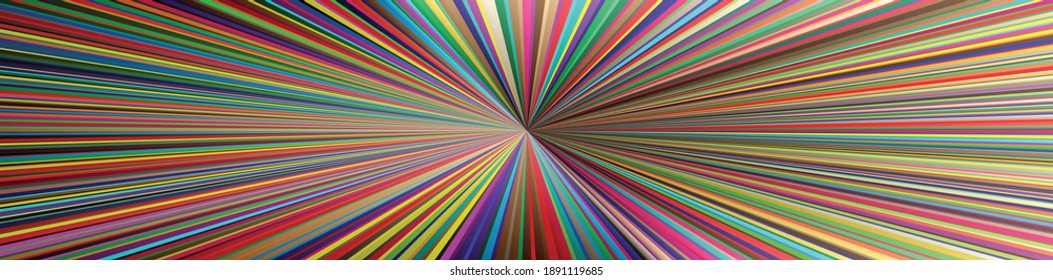 Beams, rays conflux lines. Radial–Radiating lines, stripes