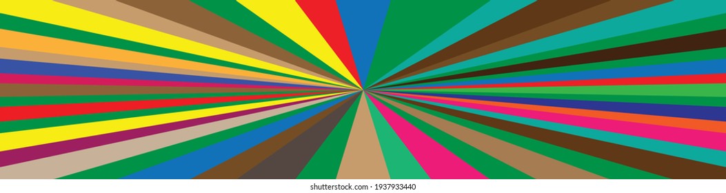 Beams, rays conflux lines. Radial–Radiating lines, stripes