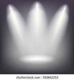 Beams from the spotlights on transparent background. Resizable vector illustration.