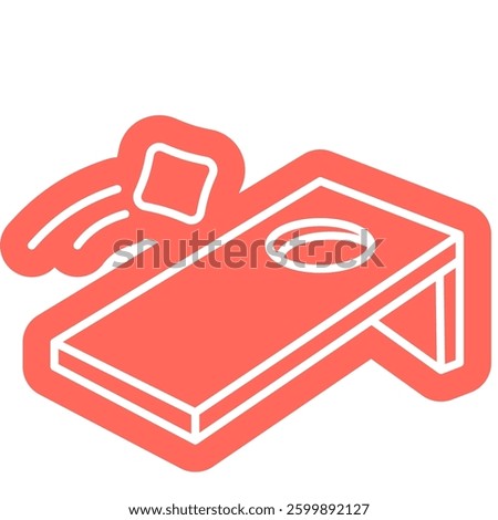 bean bag throw game symbol