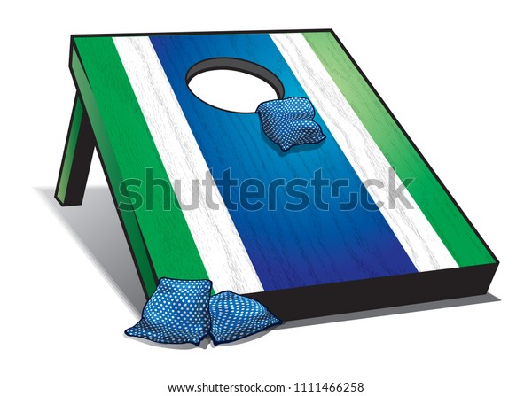 Bean Bag Toss Stock Vector (Royalty Free) 1111466258