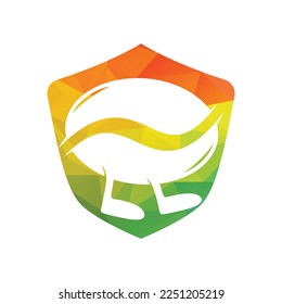 Diseño del logotipo Bean Coffee Running. Plantilla de logotipo de café a pie.
