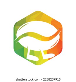 Diseño del logotipo Bean Coffee Running. Plantilla de logotipo de café a pie.