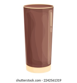Bean cold coffee icon cartoon vector. Drink cafe. Espresso milk