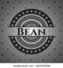 Bean dark emblem. Vector Illustration. Detailed. 
