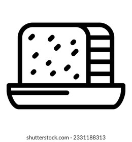 Bean food icon outline vector. Food soy. Seed legume