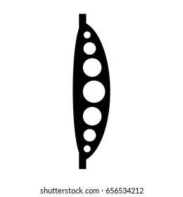 bean fresh vegetable isolated icon