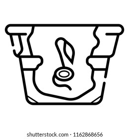 Bean in ground germinated icon